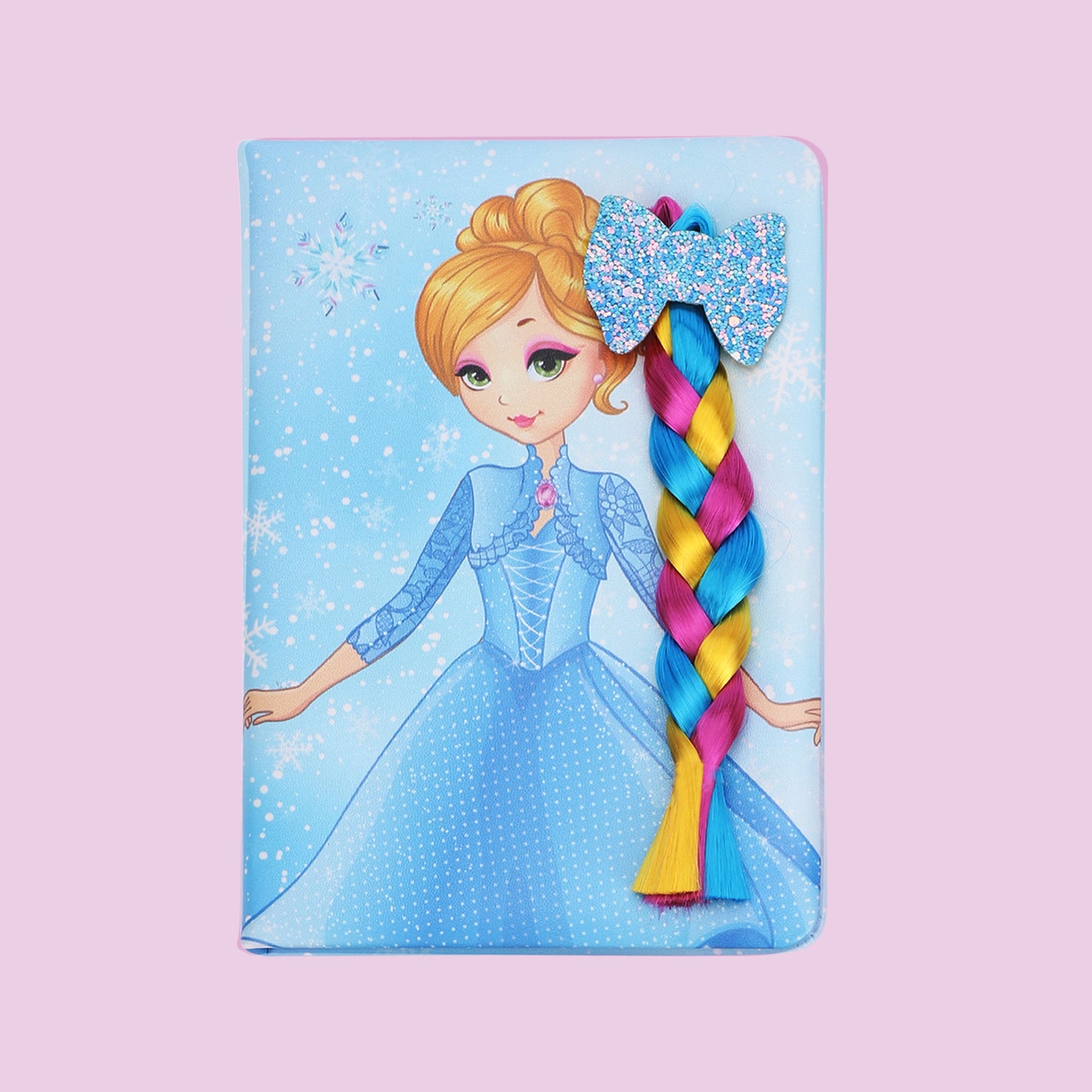 Princess Notebook A5 with faux Hair