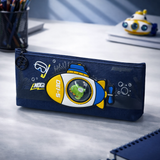 Spaceship Pencil Case/Pouch, with Zipper Closure