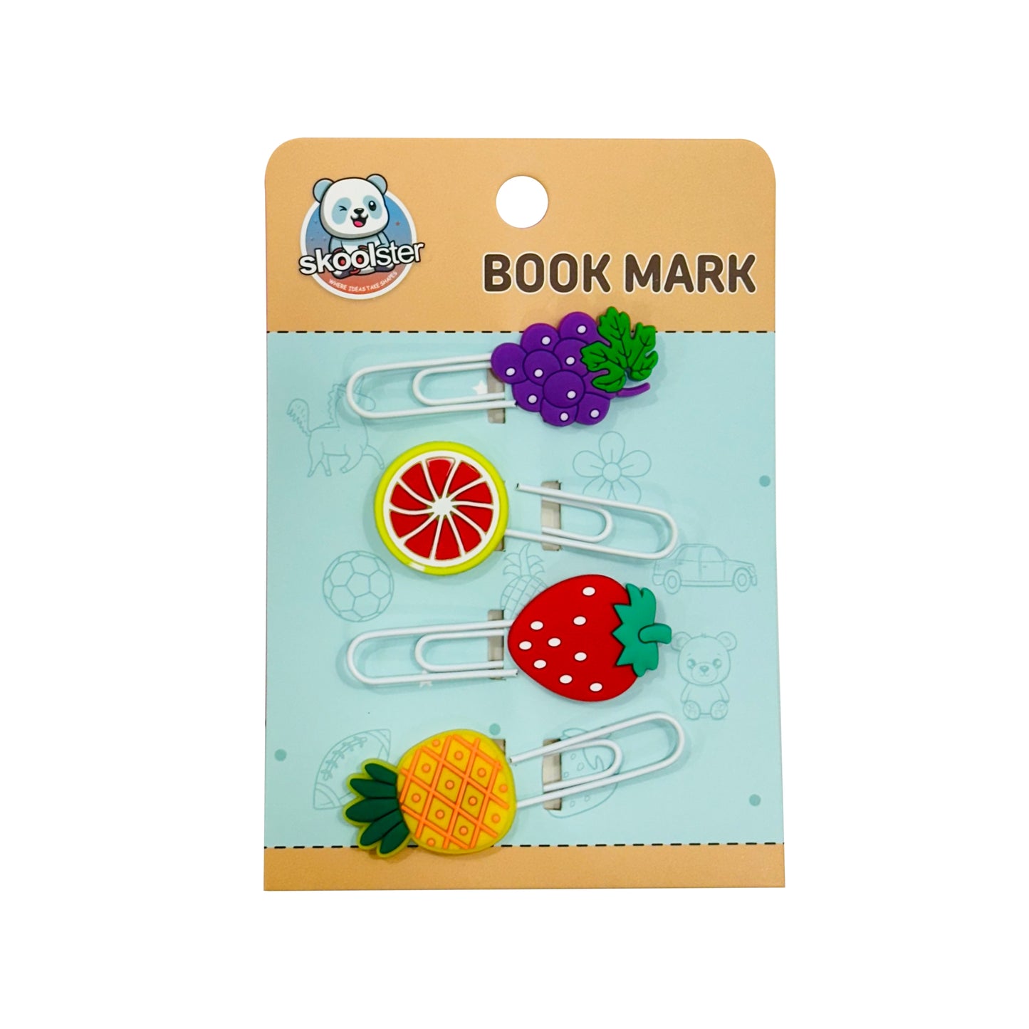 Cute Bookmarks for Kids (1 Pack, 4 Pieces)