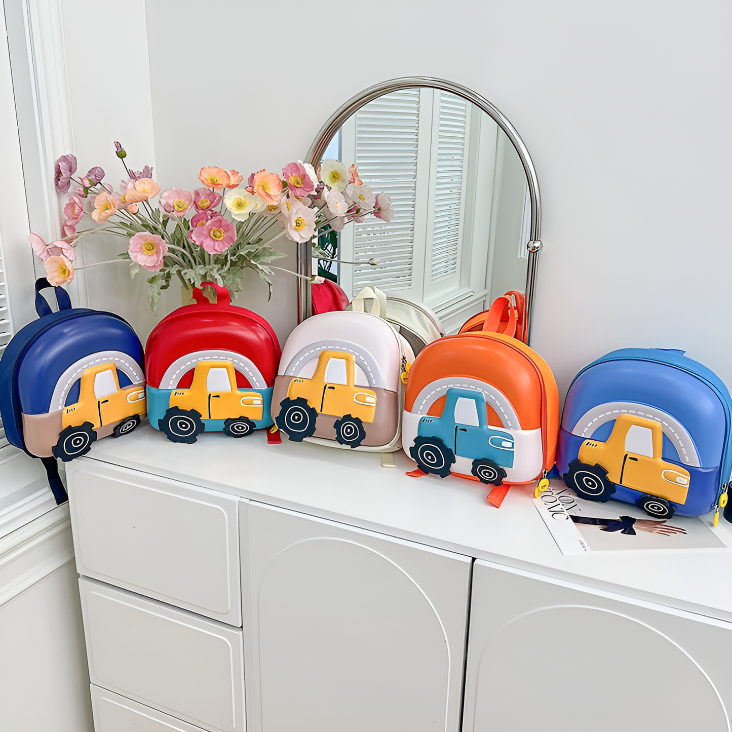 Kids 3D Cartoon Backpack, Lightweight Waterproof School Bag
