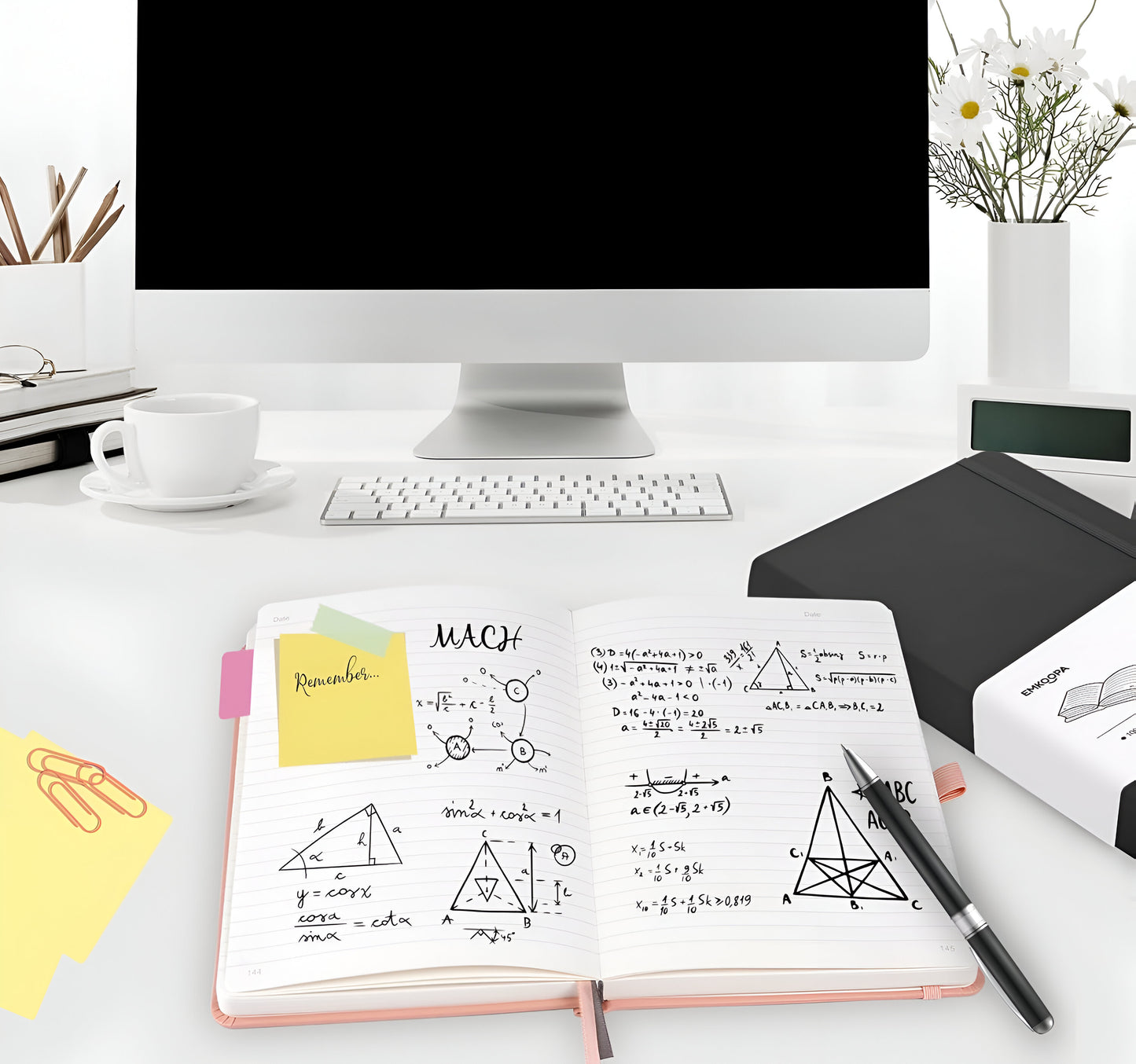 Premium pastel Notebooks A5 with elastic band