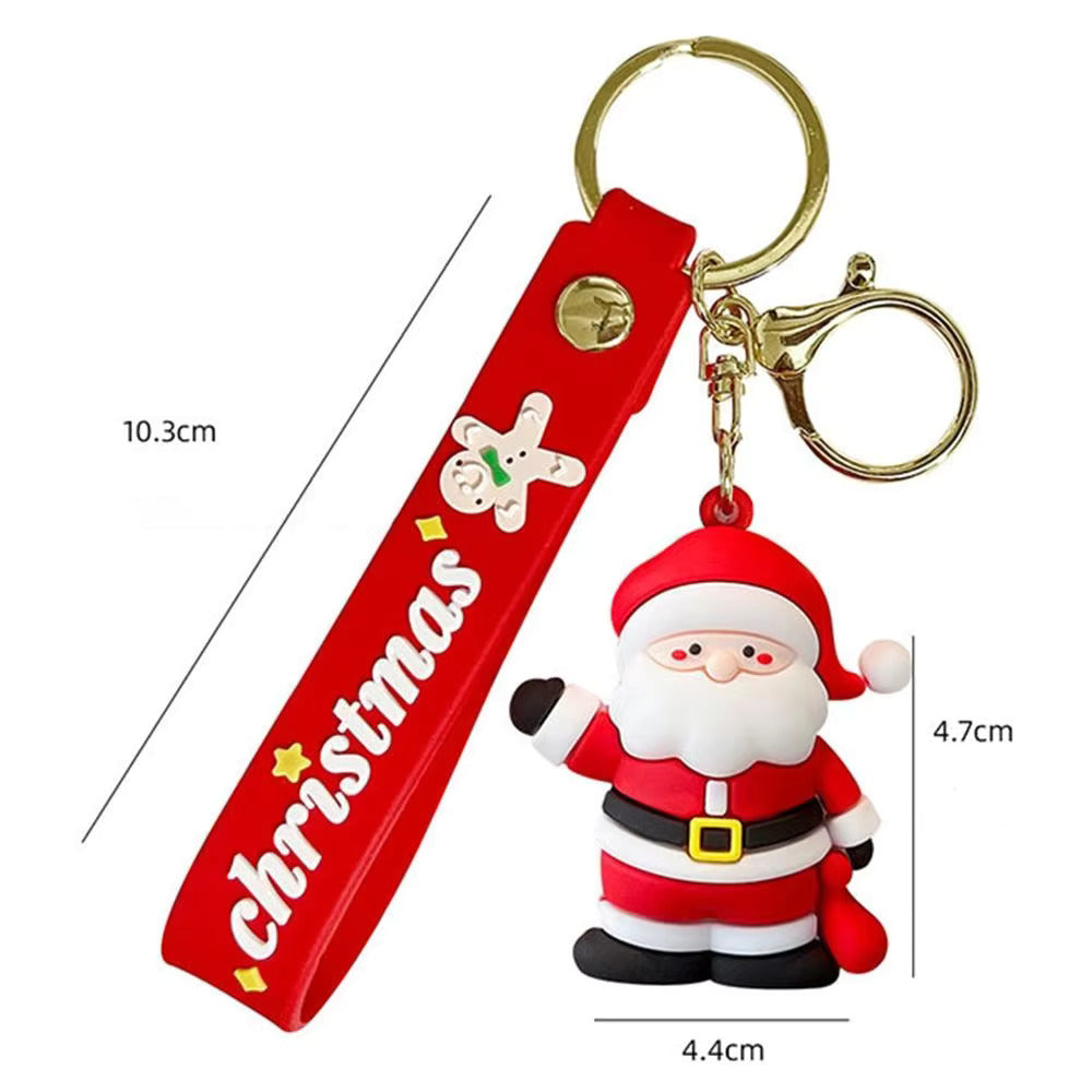3D christmas Keychains, (pack of 4)