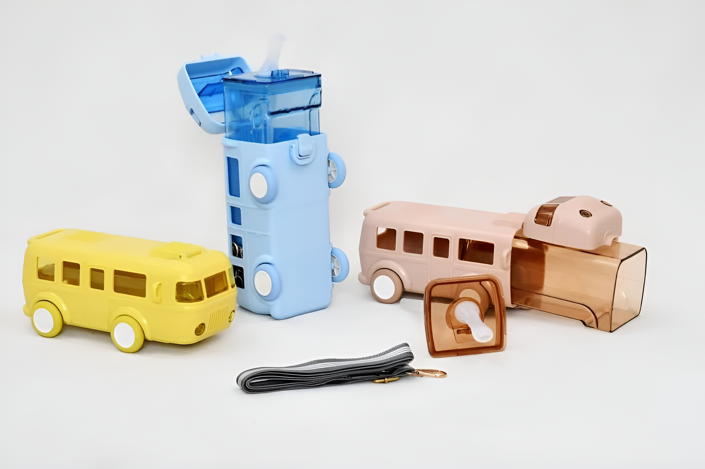 Bus Shaped kids water Bottle, 500 ML, Leak Proof, BPA Free