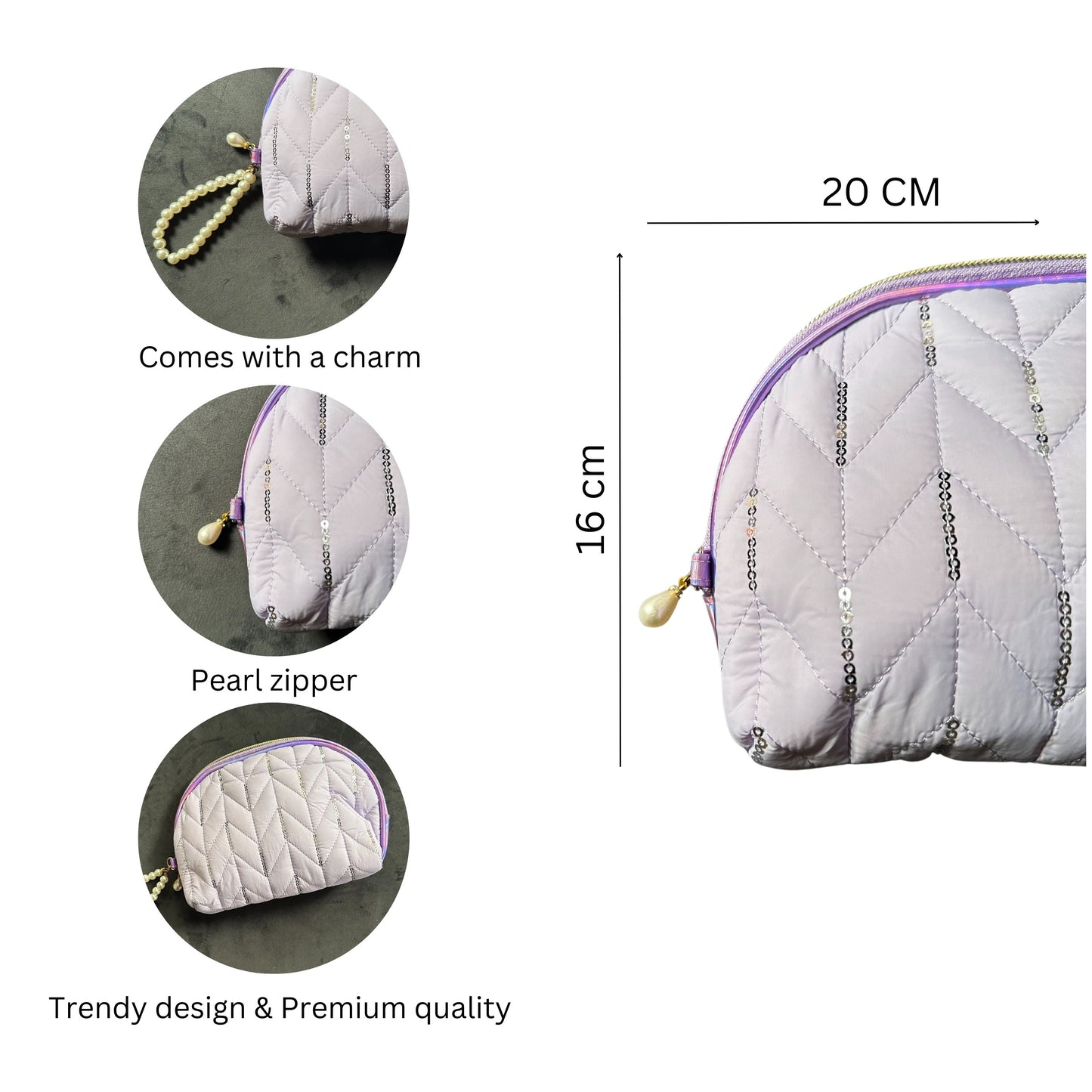 Premium quilted pouch