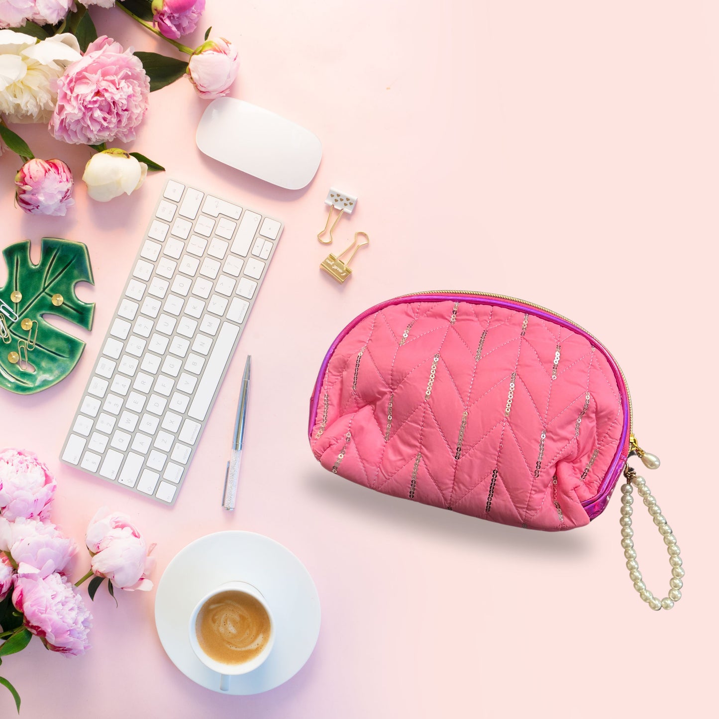 Premium quilted pouch