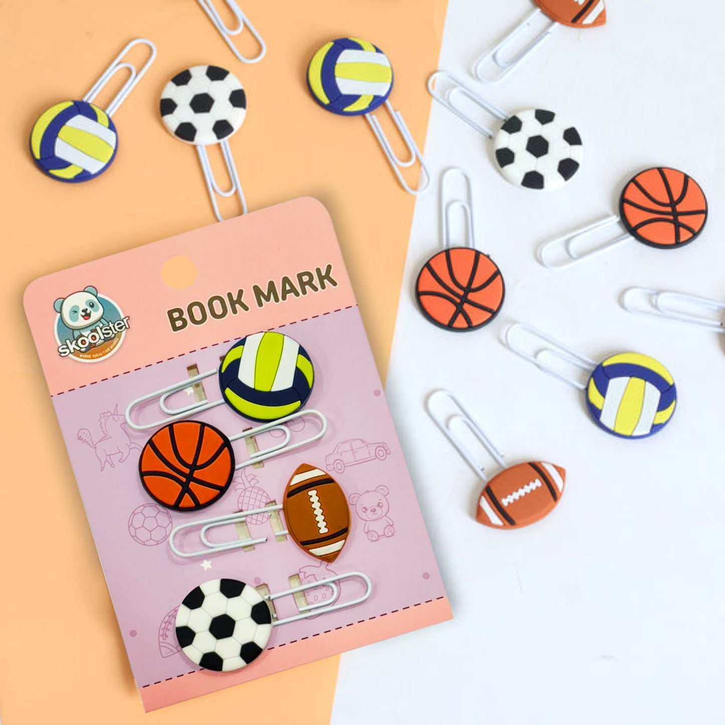 Cute Bookmarks for Kids (1 Pack, 4 Pieces)