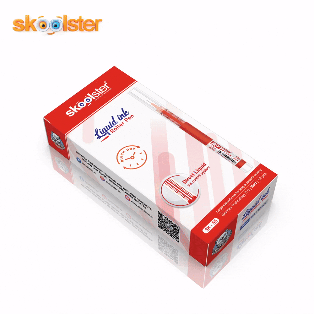 Liquid Ink Roller Pen 0.5mm, Pack of 24, Smooth Quick-Dry Writing Pens for Office, School, Professionals & Exams