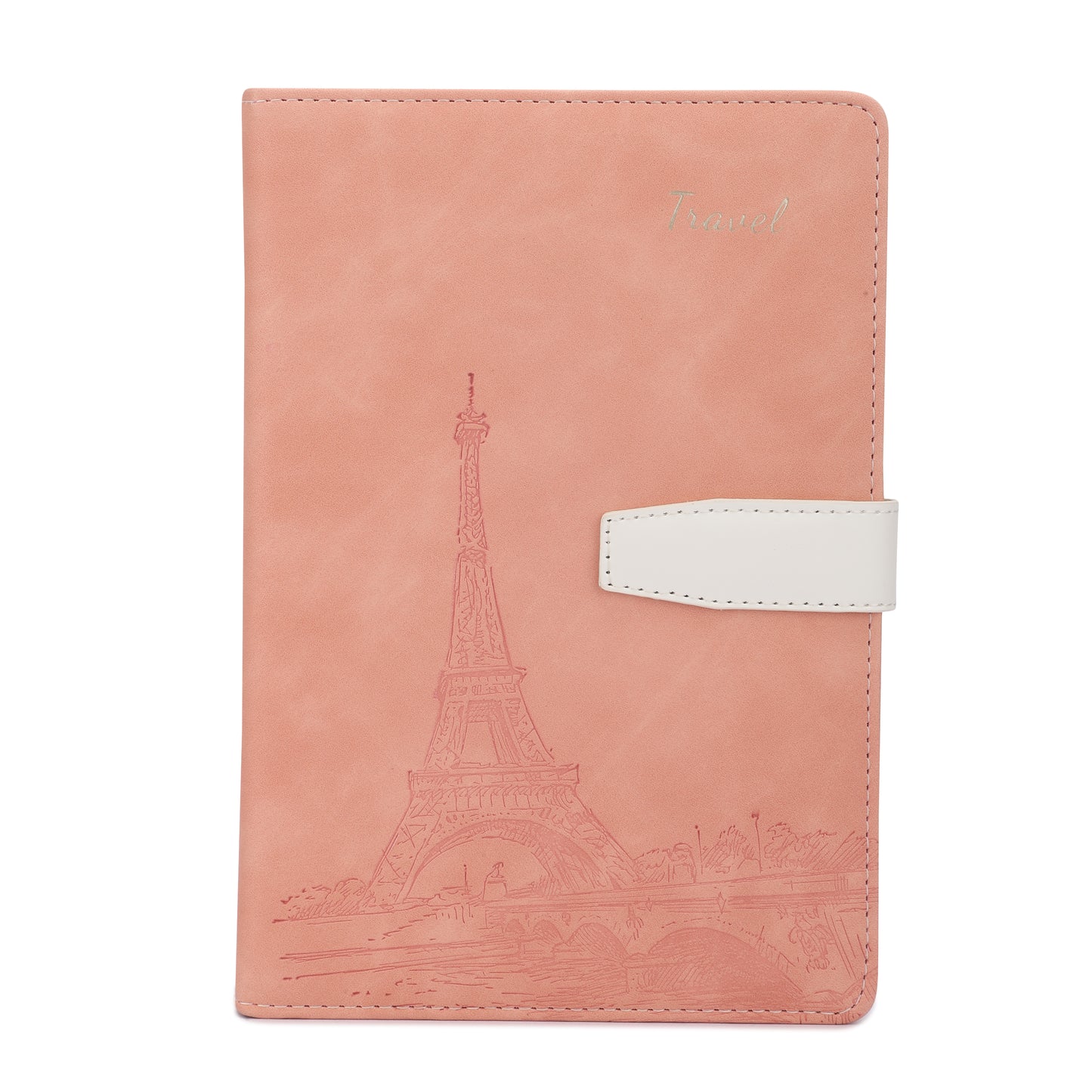 Premium Buckle Notebook A5 with Eiffel Tower cover
