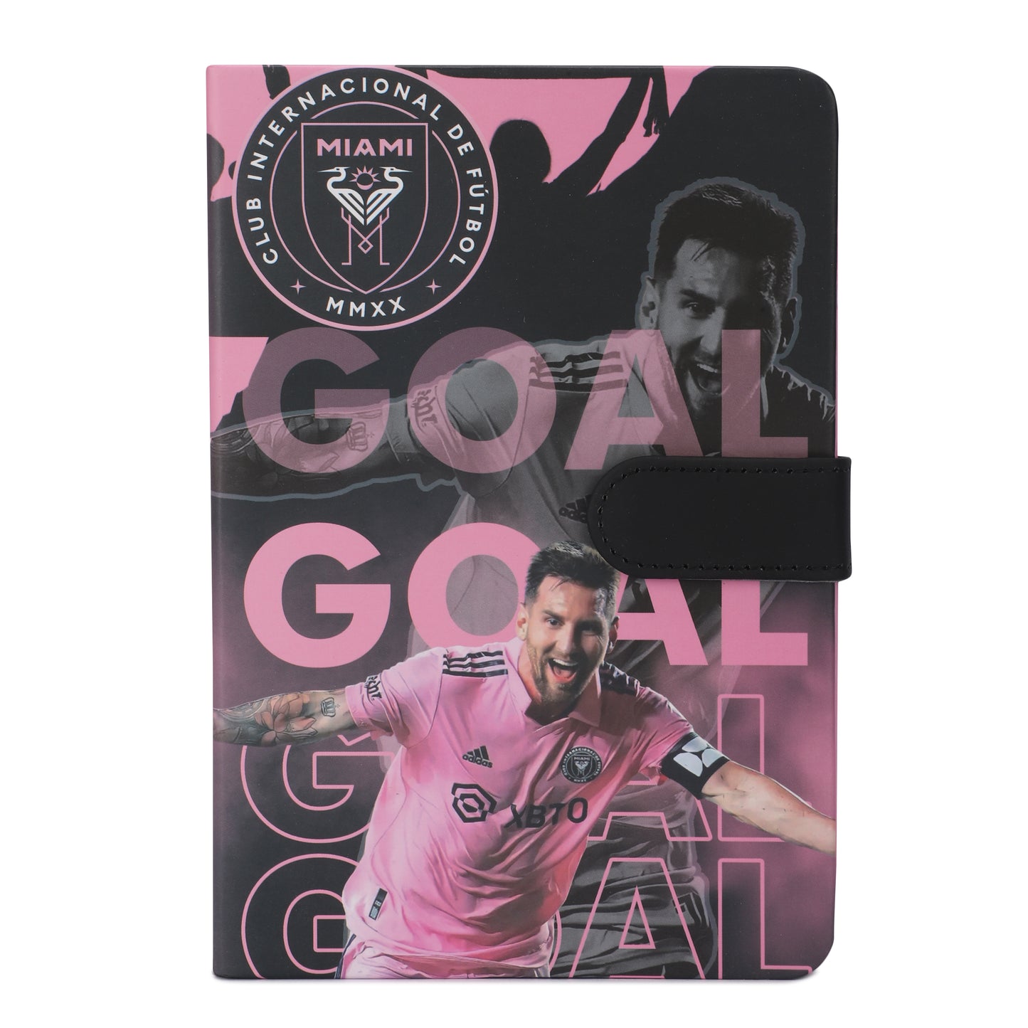 Premium Buckle Notebook A5 with Messi cover