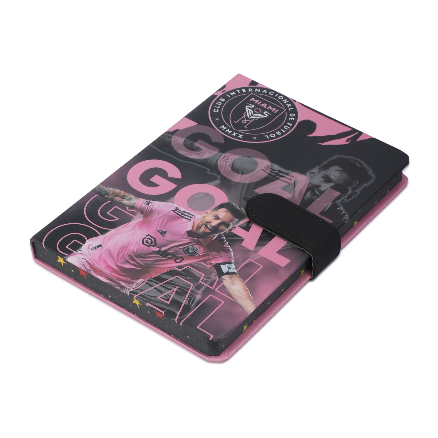Premium Buckle Notebook A5 with Messi cover
