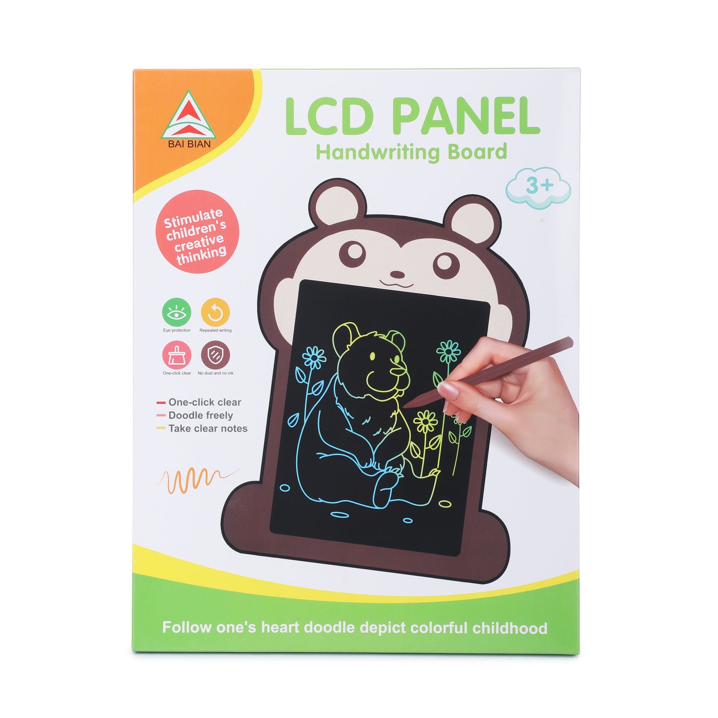 LCD writing tablet 11 inch with stylus pen, cute animal shape