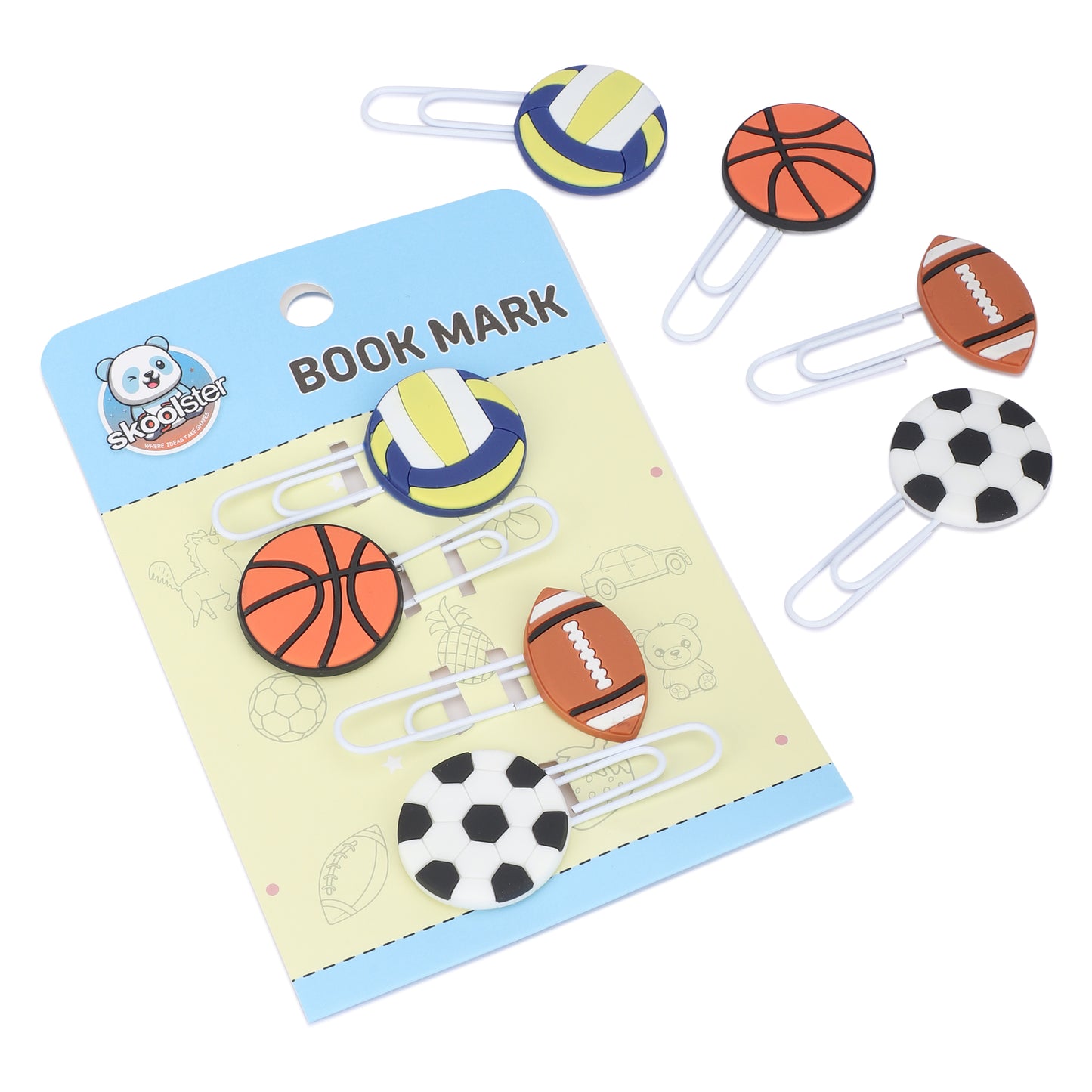 Cute Bookmarks for Kids (1 Pack, 4 Pieces)