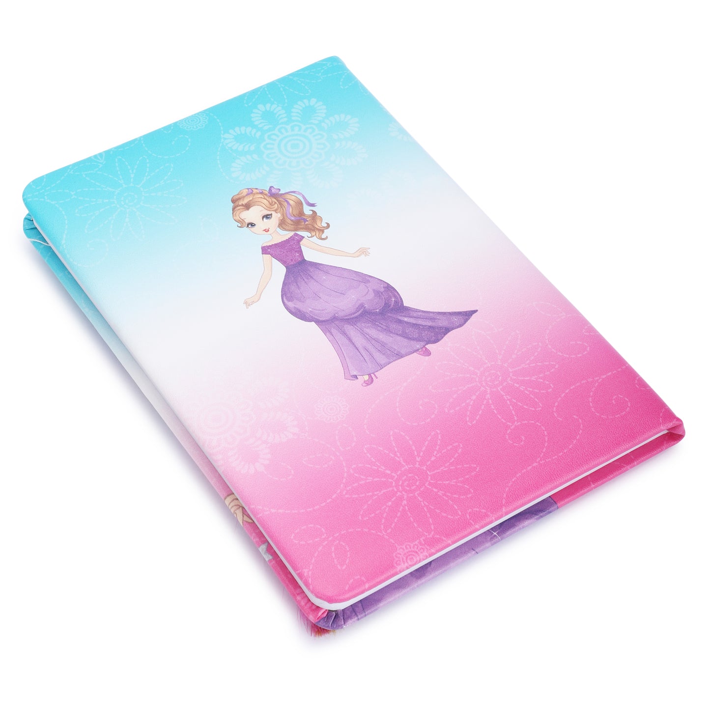 Princess Notebook A5 with faux Hair