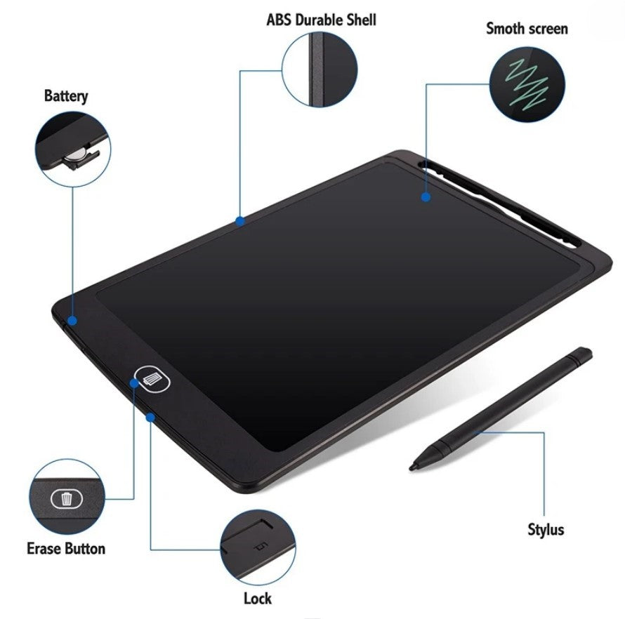 LCD writing tablet 16" inch with stylus pen and rainbow display screen