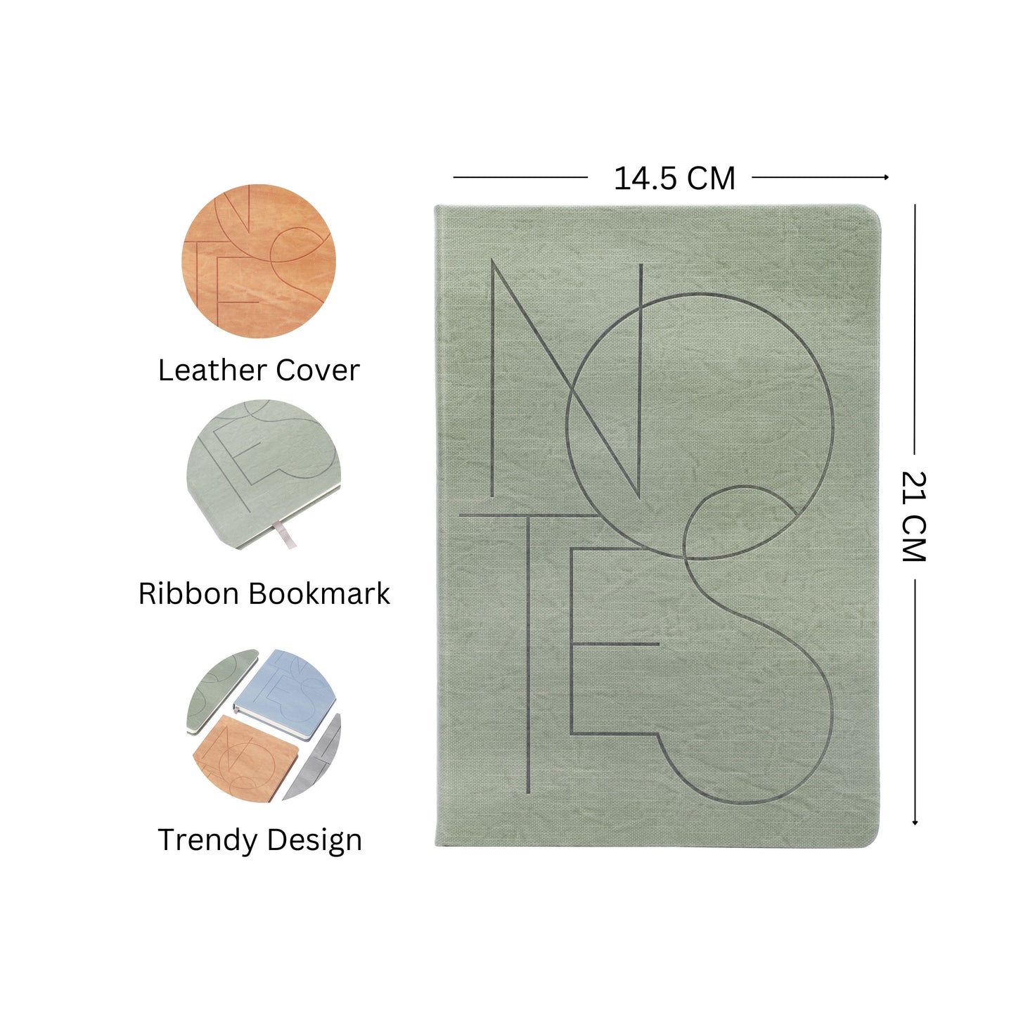 Premium NoteBook A5 in pastel colors