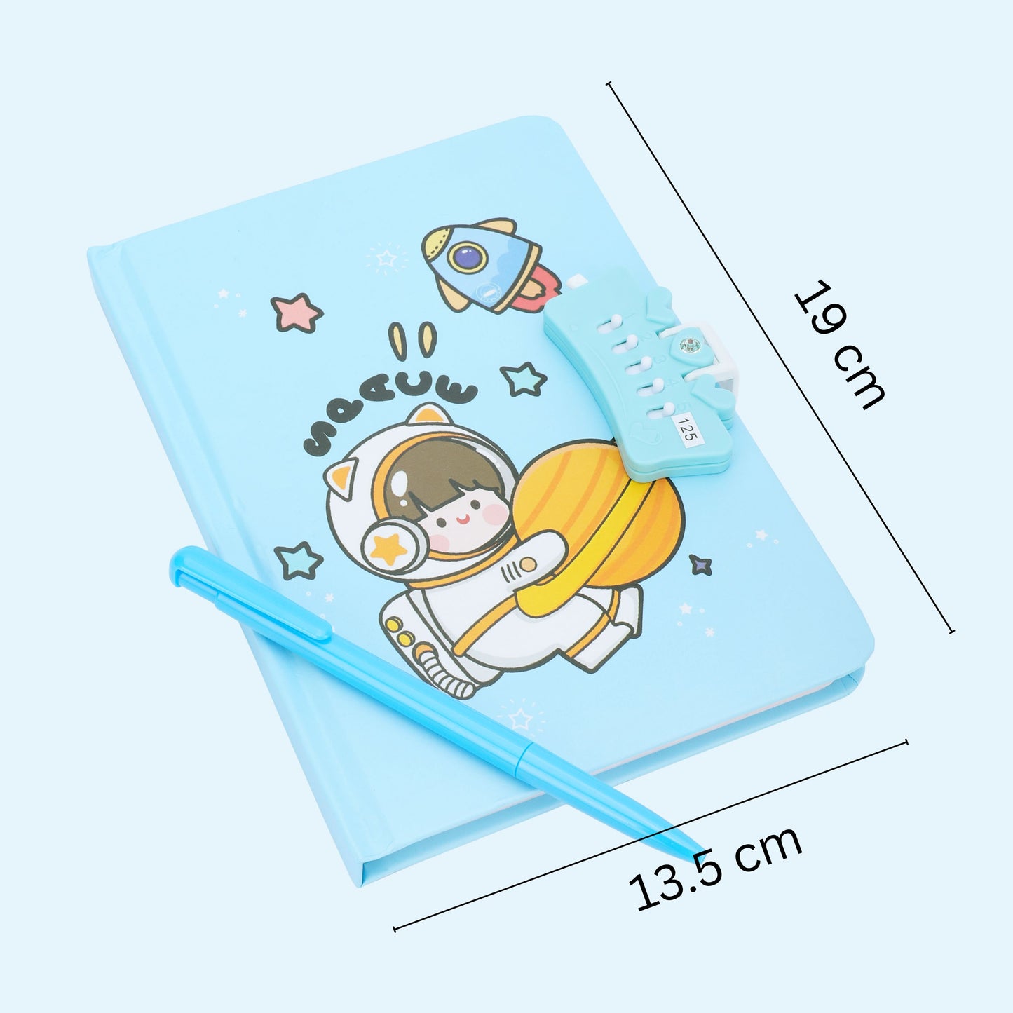 Number Lock Notebook A5 with pen