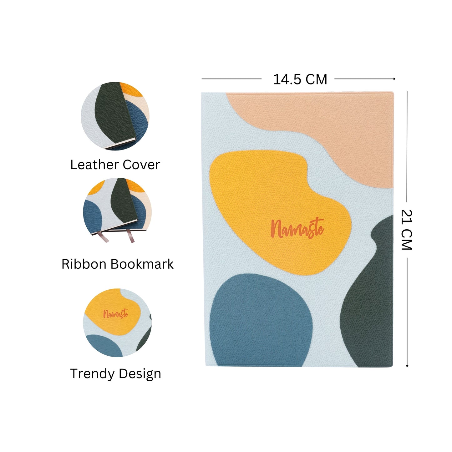 Premium NoteBook A5 with Abstract leather cover