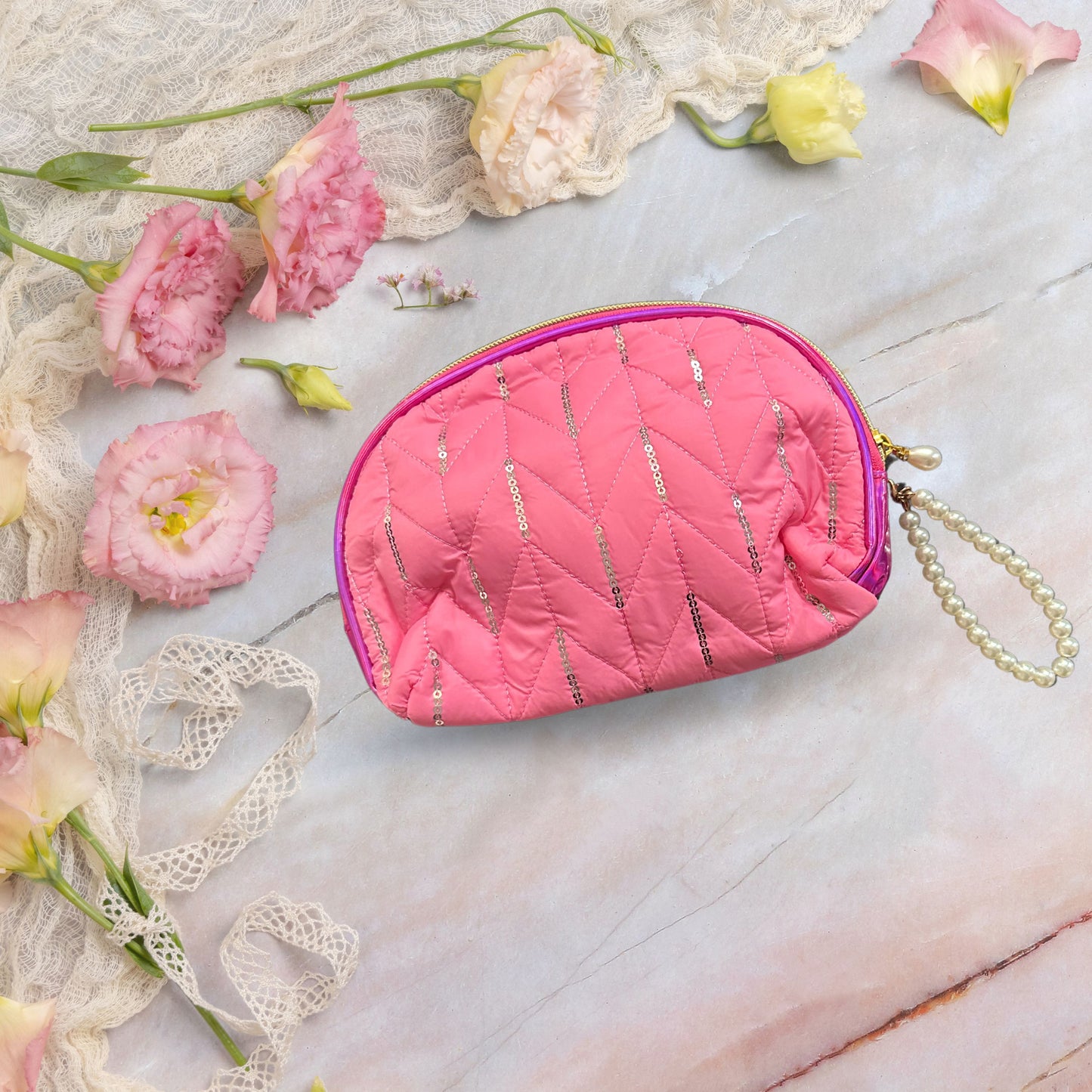Premium quilted pouch