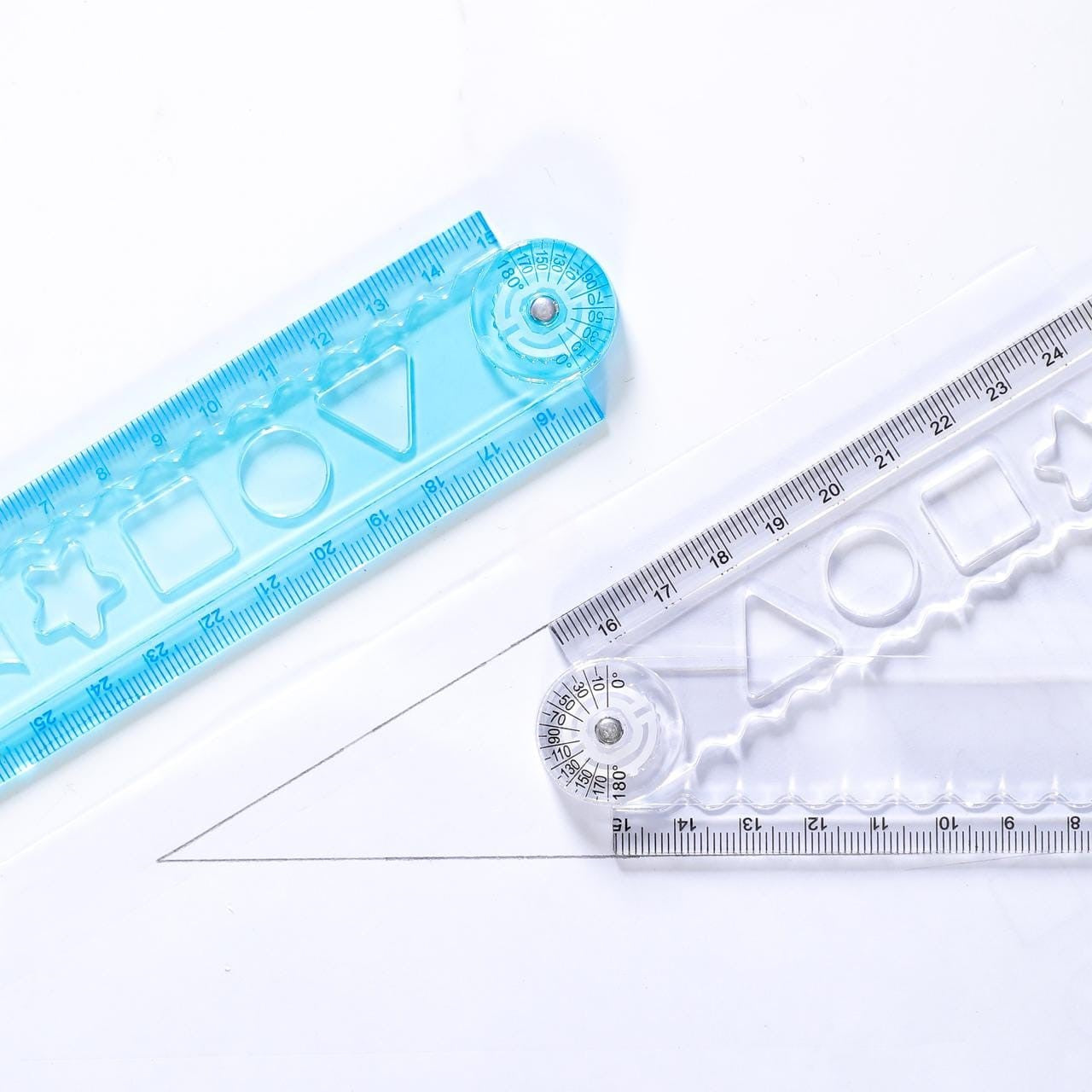 Transparent Folding Scale, pack of 3
