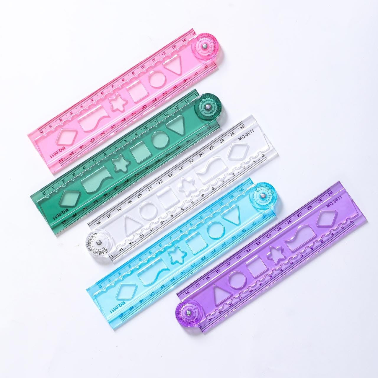Transparent Folding Scale, pack of 3