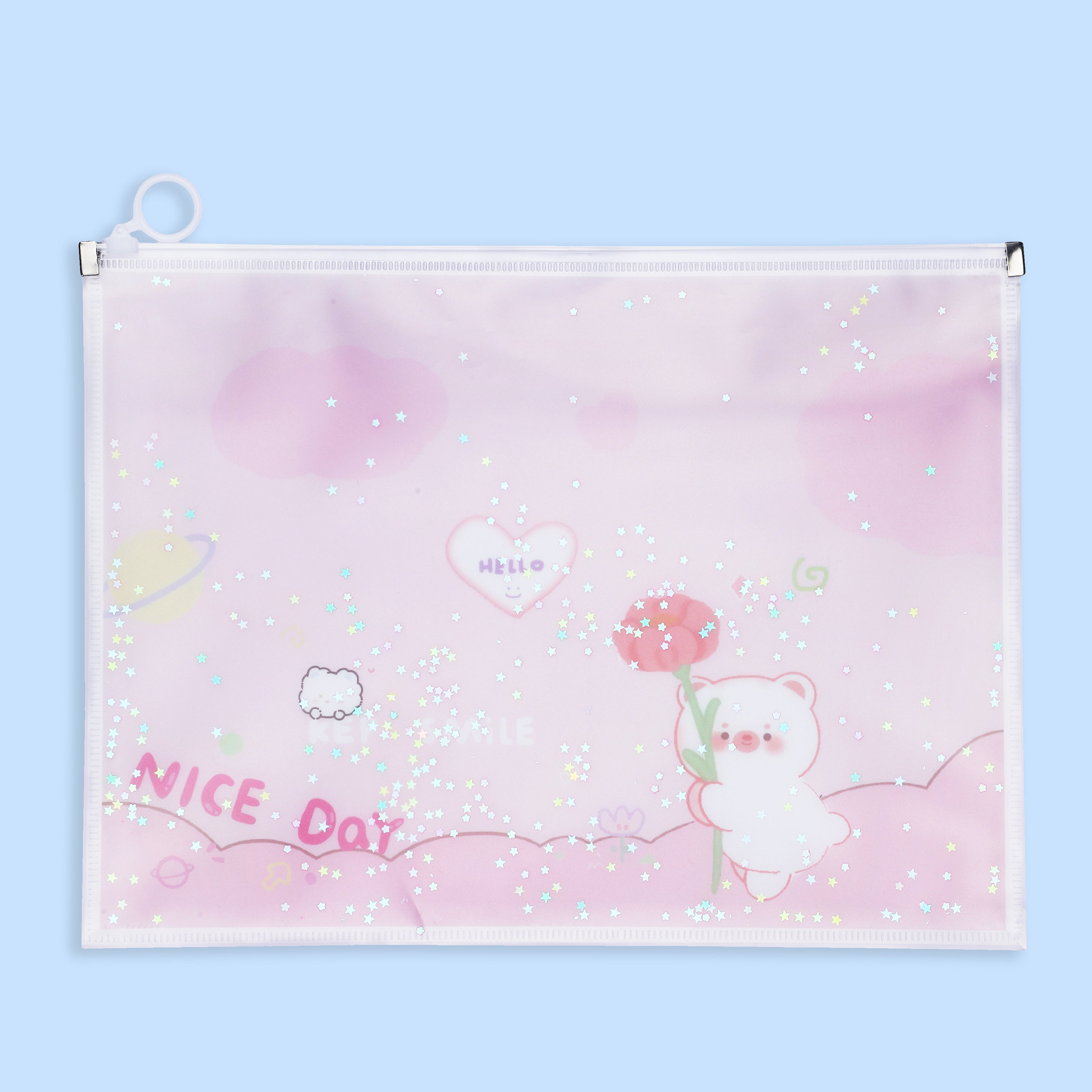 Documents folder with zip closure | A4 size ( Pack of 4 )