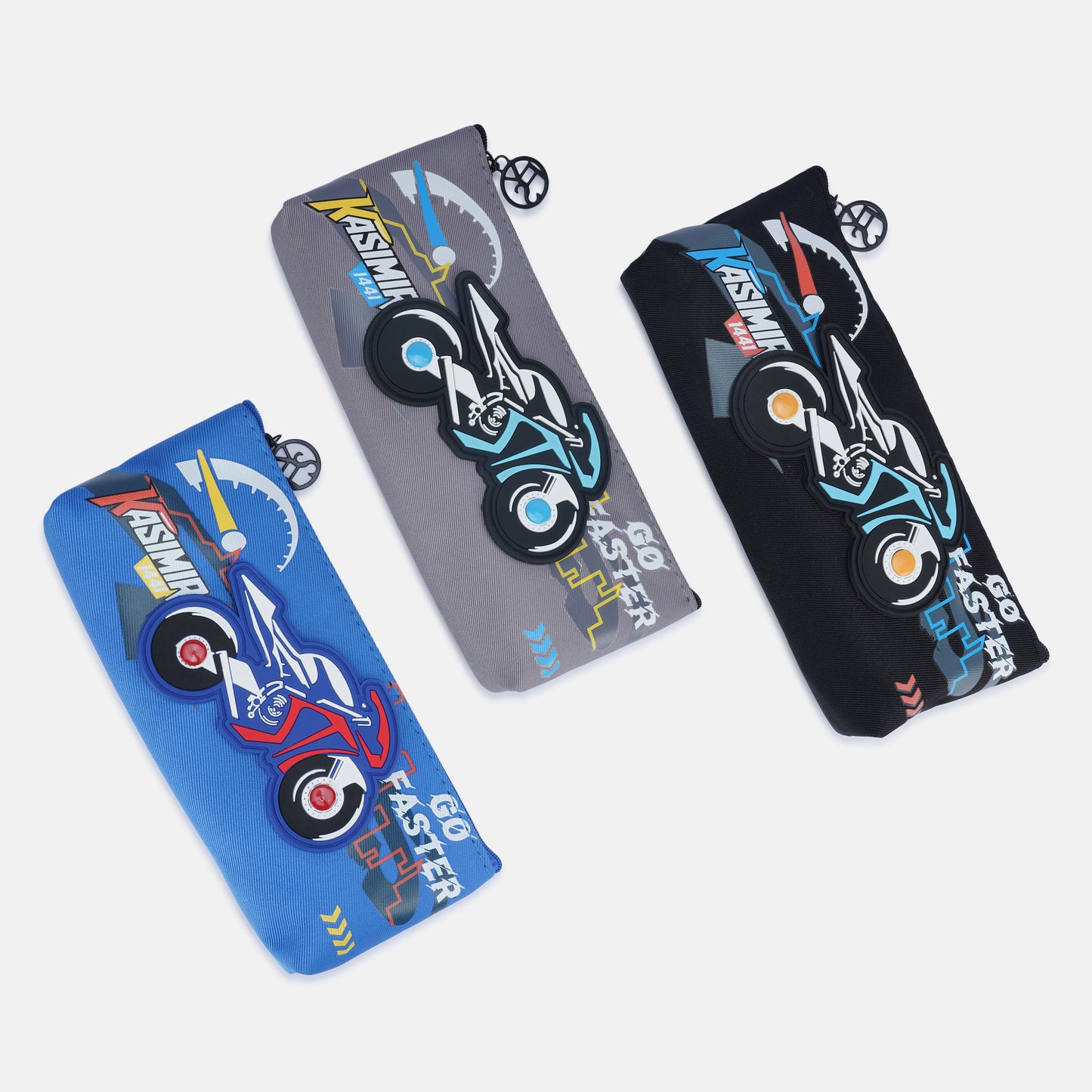 Motorcycle Design Pencil Case/pouch, with Zipper Closure
