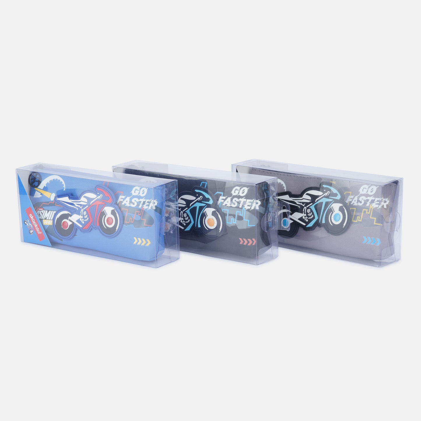 Motorcycle Design Pencil Case/pouch, with Zipper Closure
