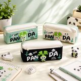 Cute Panda Spinner Pencil Pouch for Kids | Fun Fidget Pen Case with Zipper | Kawaii Stationery Organizer Bag
