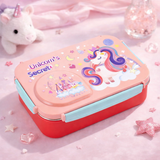 Skoolster Cartoon Bento Lunch Box – Leakproof Stainless Steel Tiffin Box with Soup Bowl for Kids