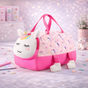 Cute Animal Kids Travel Duffle Bag | Large Capacity Cartoon Weekender Bag | Lightweight Storage Bag for School & Trips