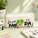 Cute Panda Spinner Pencil Pouch for Kids | Fun Fidget Pen Case with Zipper | Kawaii Stationery Organizer Bag
