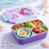 Skoolster Cartoon Bento Lunch Box – Leakproof Stainless Steel Tiffin Box with Soup Bowl for Kids