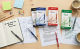 Liquid Ink Roller Pen 0.5mm, Pack of 24, Smooth Quick-Dry Writing Pens for Office, School, Professionals & Exams