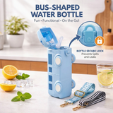 Bus Shaped kids water Bottle, 500 ML, Leak Proof, BPA Free