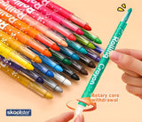 Twist crayons24 shades with premium hard box