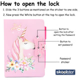 Number Lock Notebook A5 with pen