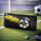 Football Pencil Case/Pouch, with Zipper closure
