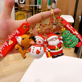 3D christmas Keychains, (pack of 4)