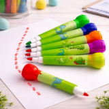 Roller Stamper Marker Pens for Kids – Pack of 6 | Dual-Tip Sketch Pens
