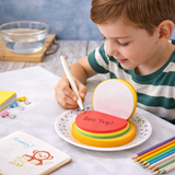 3D Burger Design Sticky Notes Pad for Kids |Creative School & Office Stationery Gift (Pack of 2)