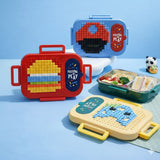 Skoolster Building Block Lunch Box – Leakproof Brick Bento Box for Kids