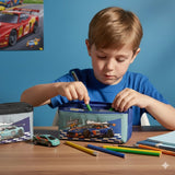 Racing Car Kids Pencil Pouch with Pull-Back Toy Car | Zipper Pen Case | School Stationery Organizer with Free Toy