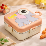 Skoolster Elephant Lunch Box – Leakproof Stainless Steel Bento Tiffin Box for Kids