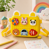 Cute Kids Storage bag with Adjustable Strap | Waterproof Multi-Use Organizer Bag | Compact Travel & School Case