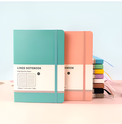 Premium pastel Notebooks A5 with elastic band