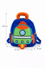 Rocket Design Kids Backpack | Cute Cartoon School Bag for Toddlers | Lightweight Travel & Preschool Bag