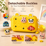 Cute Kids Storage bag with Adjustable Strap | Waterproof Multi-Use Organizer Bag | Compact Travel & School Case