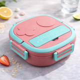 Kids Stainless Steel Lunch Box with Handle | Leakproof Compartment Tiffin Box | Portable Bento Lunch Container