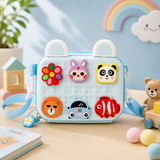 Cute Kids Storage bag with Adjustable Strap | Waterproof Multi-Use Organizer Bag | Compact Travel & School Case