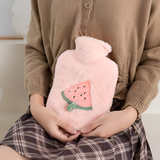 Fluffy hot water bottle